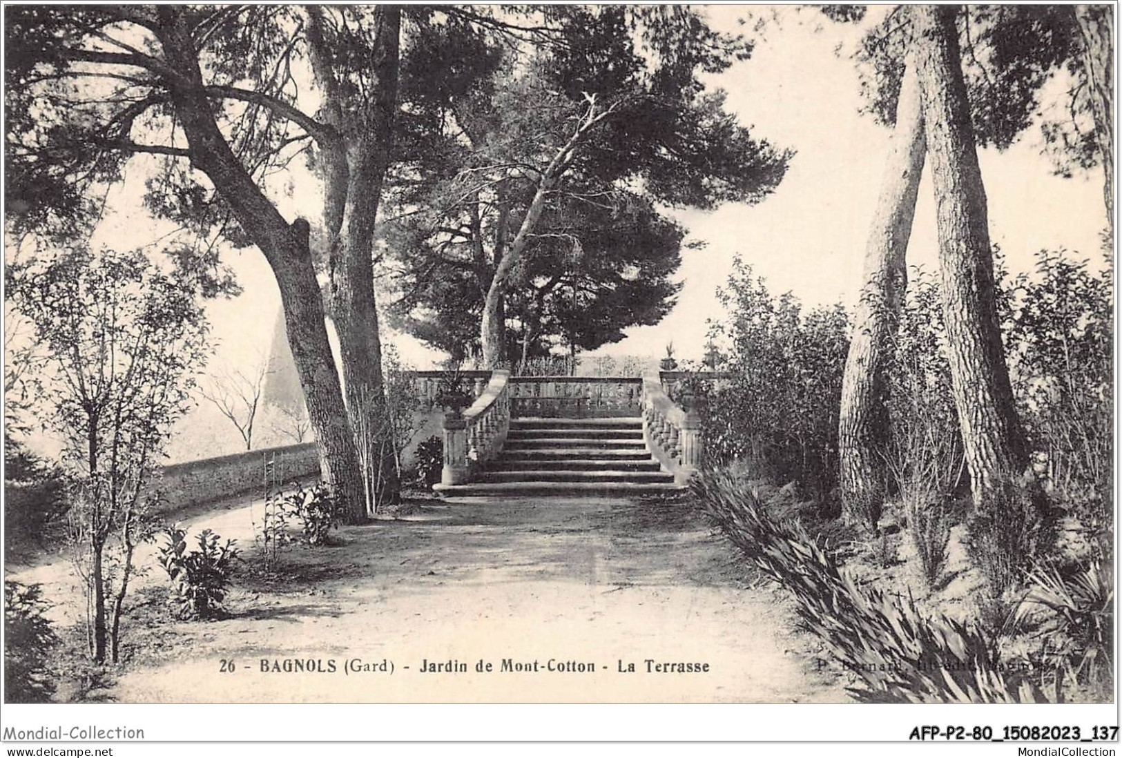 AFPP2-30-0170 - BAGNOLS - Jardin De Mont-Cotton - La Terrasse - Bagnols-sur-Cèze