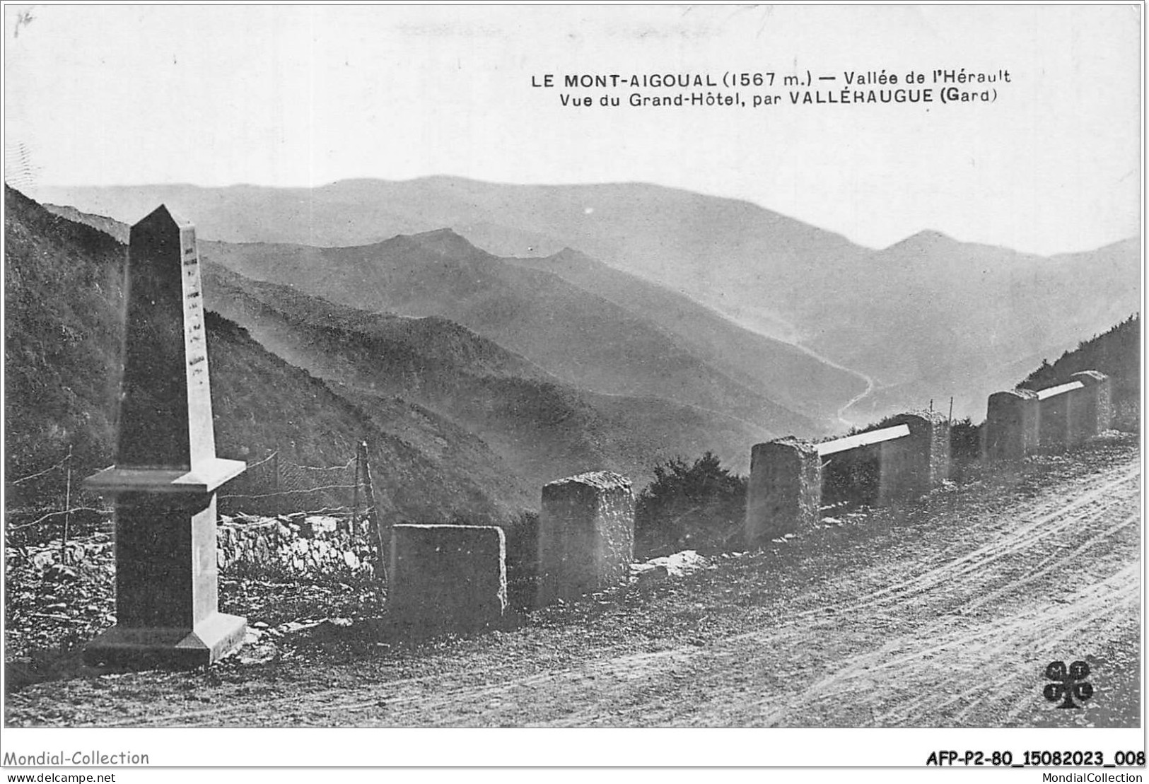 AFPP2-30-0105 - LE MONT-AIGOUAL - Mer De Nuages - Vue De La Terrasse Du Grand-hotel - Par VALLERAUGUE - Autres & Non Classés