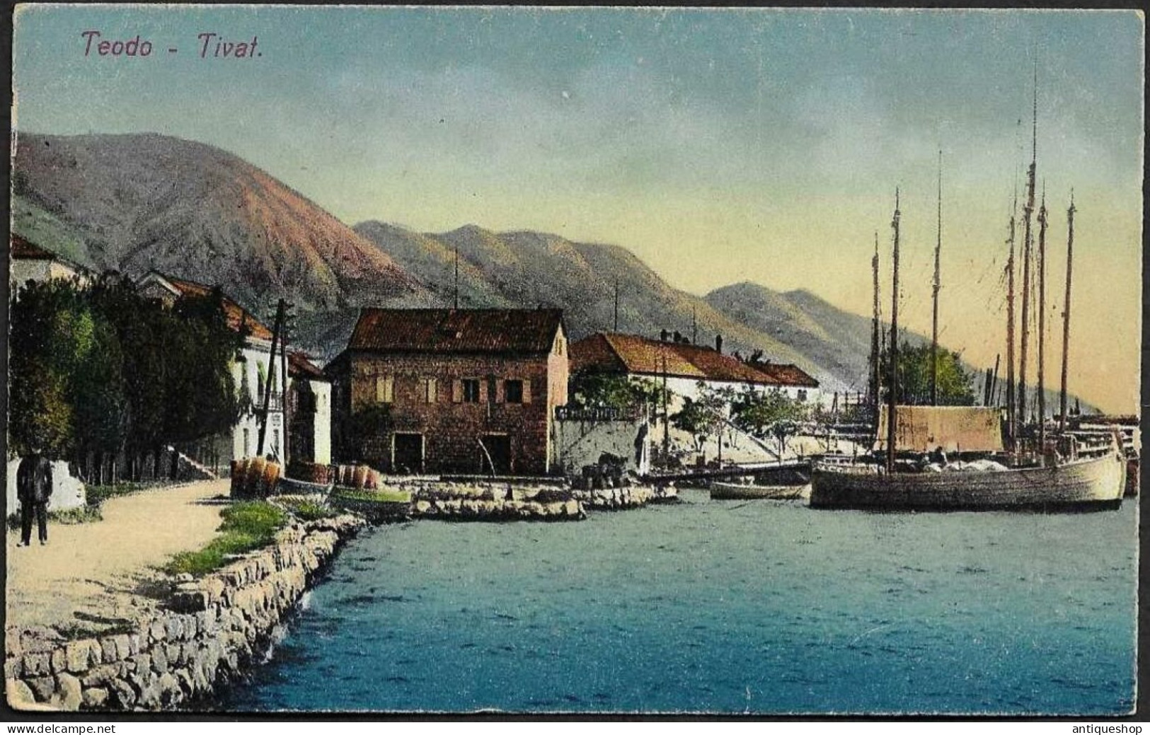 Montenegro-----Tivat (Teodo)-----old Postcard - Montenegro