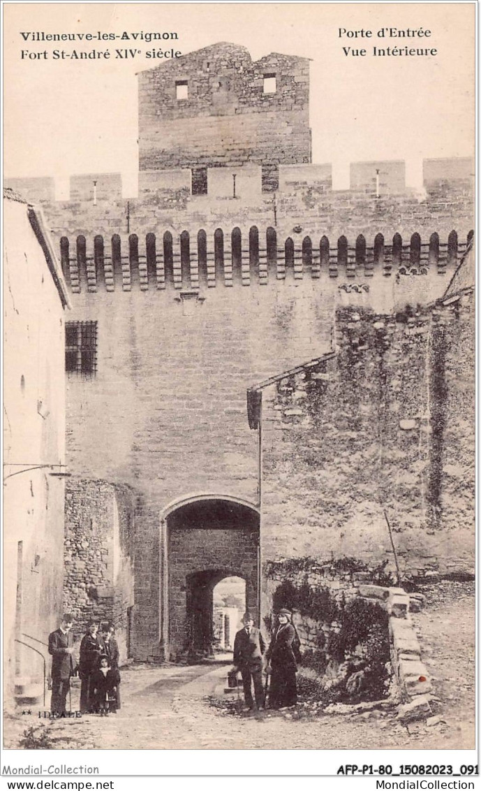 AFPP1-30-0047 - VILLENEUVE-LES-AVIGNON - Fort ST-Andre XIVe Siecle - Porte D'entrée - Vue Intereure - Villeneuve-lès-Avignon