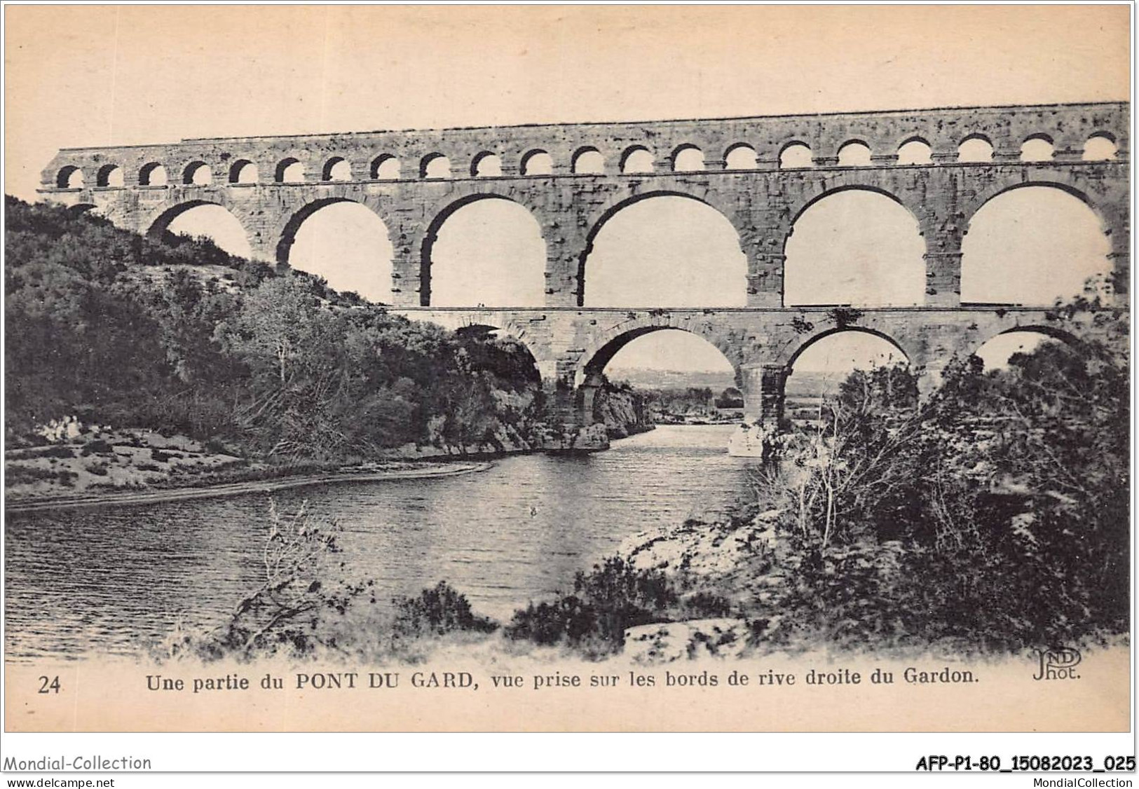 AFPP1-30-0014 - Une Partie Du PONT DU GARD - Vue Prise Sur Les Bords De Rive Droite Du Gardon - Nîmes