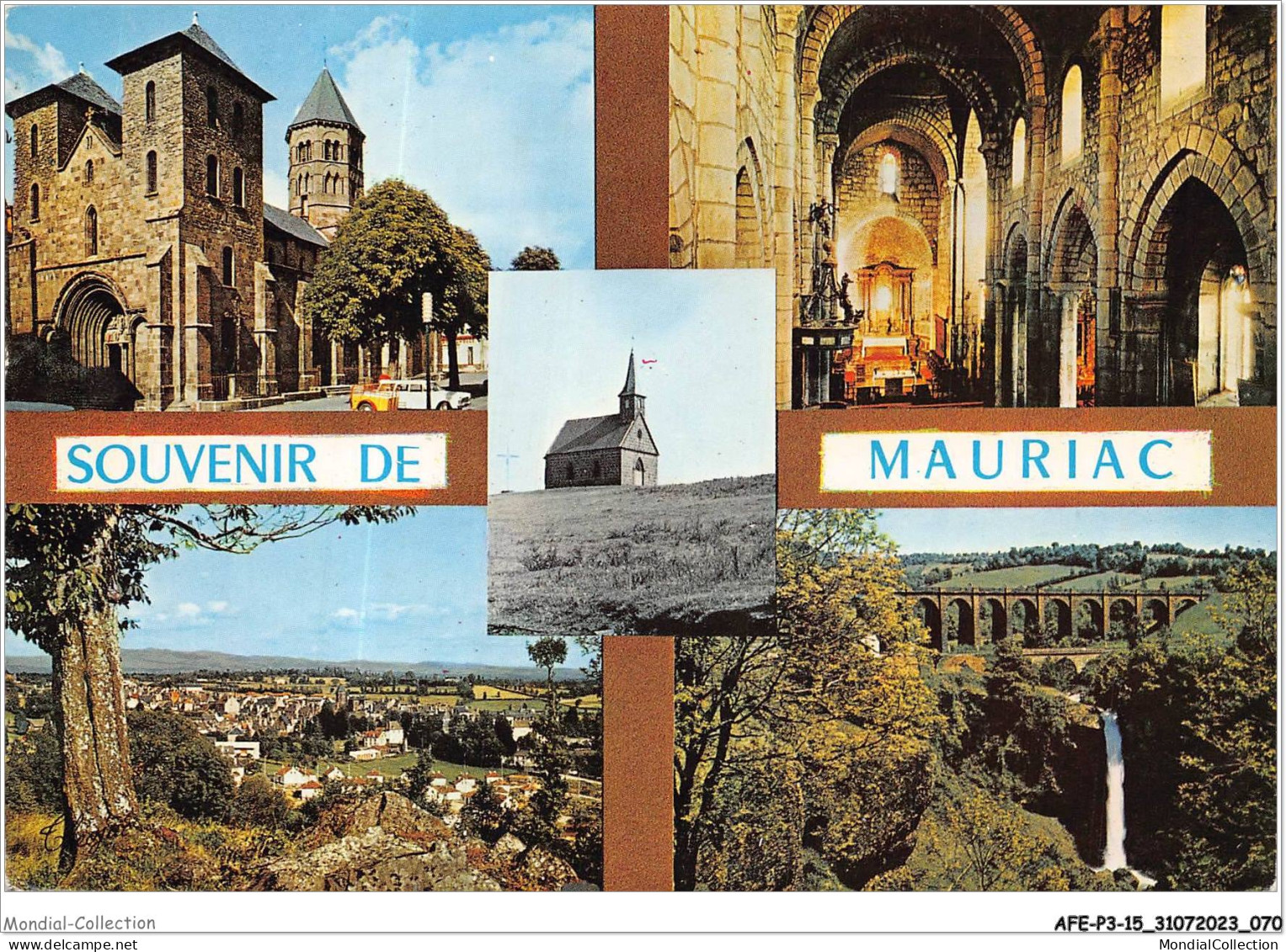 AFEP3-15-0188 - Souvenir De MAURIAC - La Basilique Notre-dame Des Miracle - Intérieur De La Basilique - Vue Générale - Mauriac
