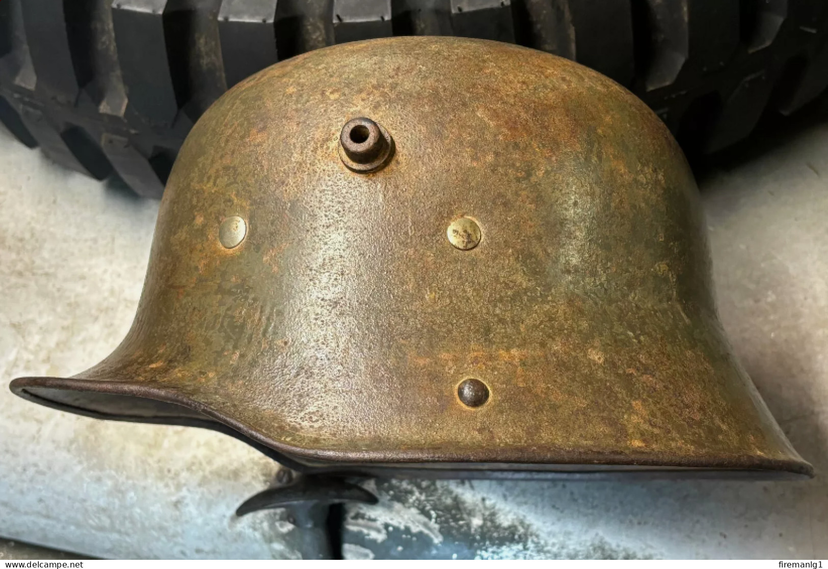 WW1 German M,16 Steel Helmet - (Mod.1916 Stahlhelm) - Afghan Used - Size ET 64