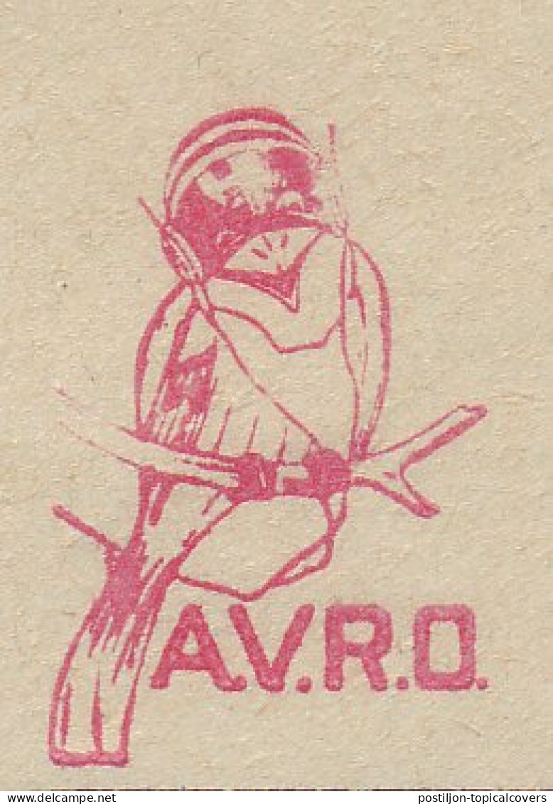 Meter Cover Netherlands 1930 Bird - Finch - Eavesdropper - AVRO - Other & Unclassified