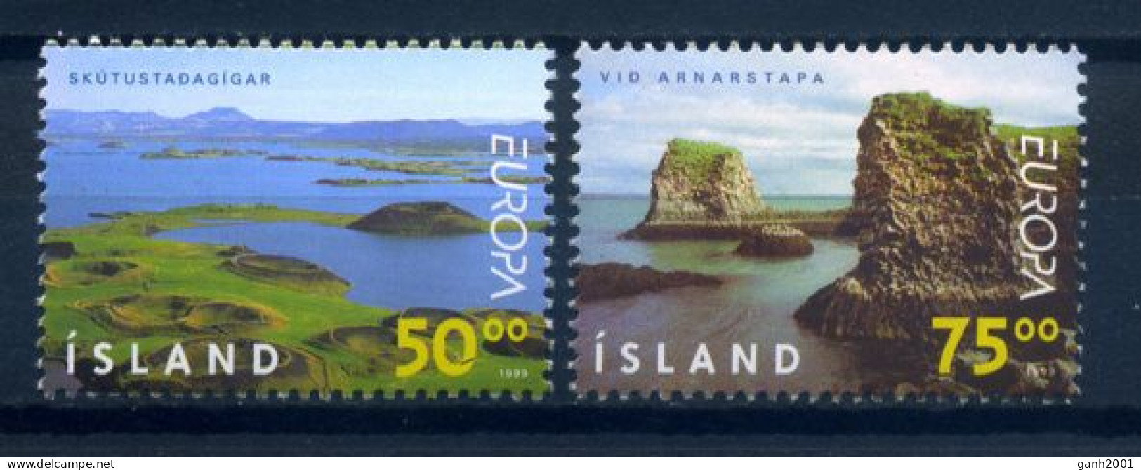 Iceland 1999 Islandia / Europa CEPT Landscapes MNH Paisajes Landschaften / Iu29   1-50 - 1999