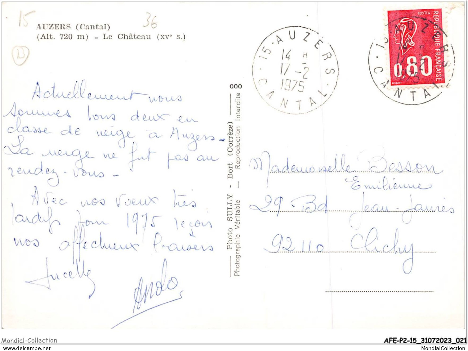 AFEP2-15-0101 - AUZIERS - Le Château  - Autres & Non Classés