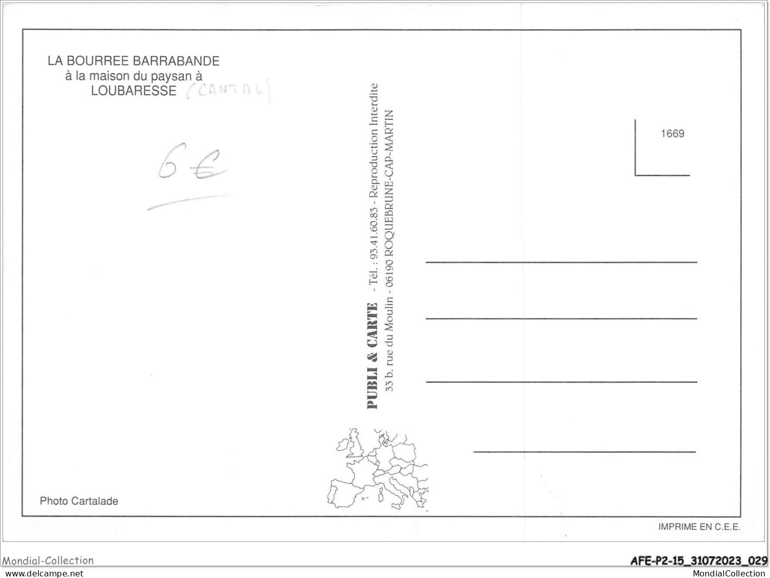 AFEP2-15-0105 - LA BOURREE BARRABANDE à La Maison Du Paysan à LOUBARESSE  - Andere & Zonder Classificatie