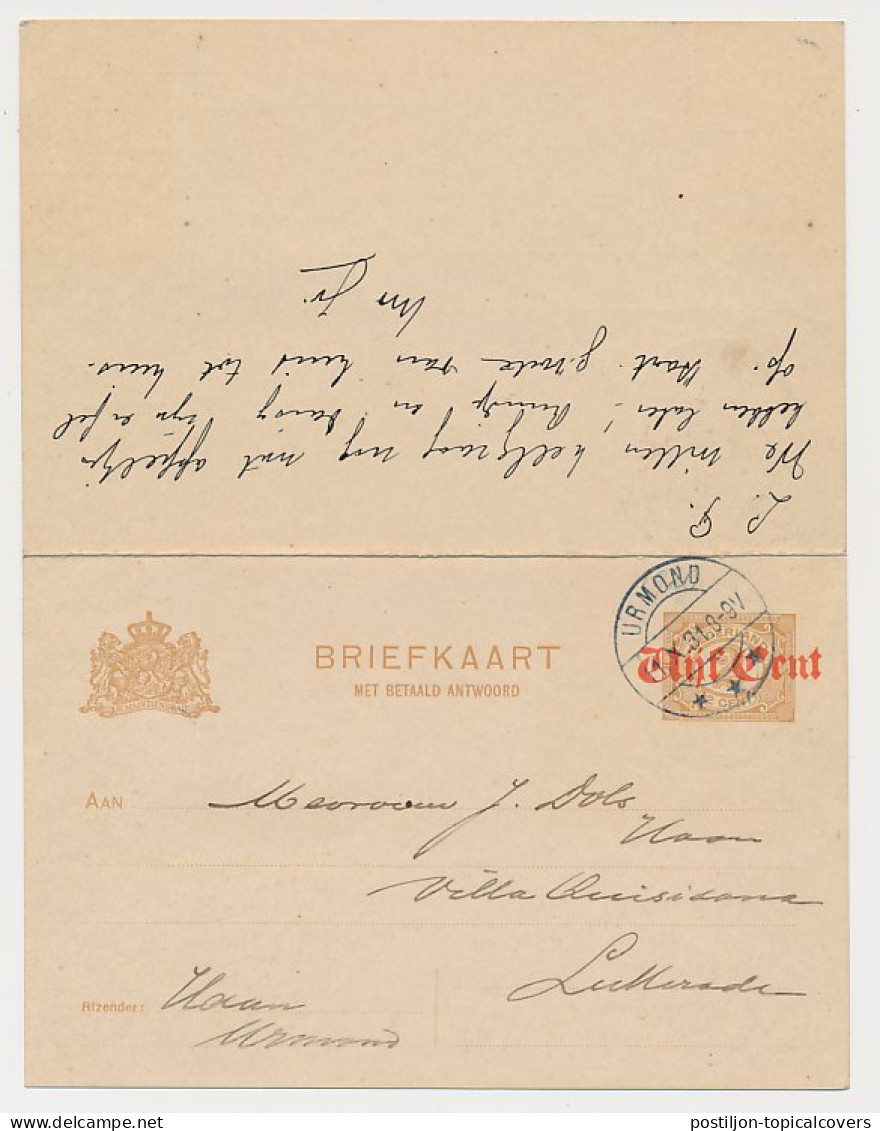 Briefkaart G. 108 II Urmond - Lutterade 1931 V.v. - Entiers Postaux