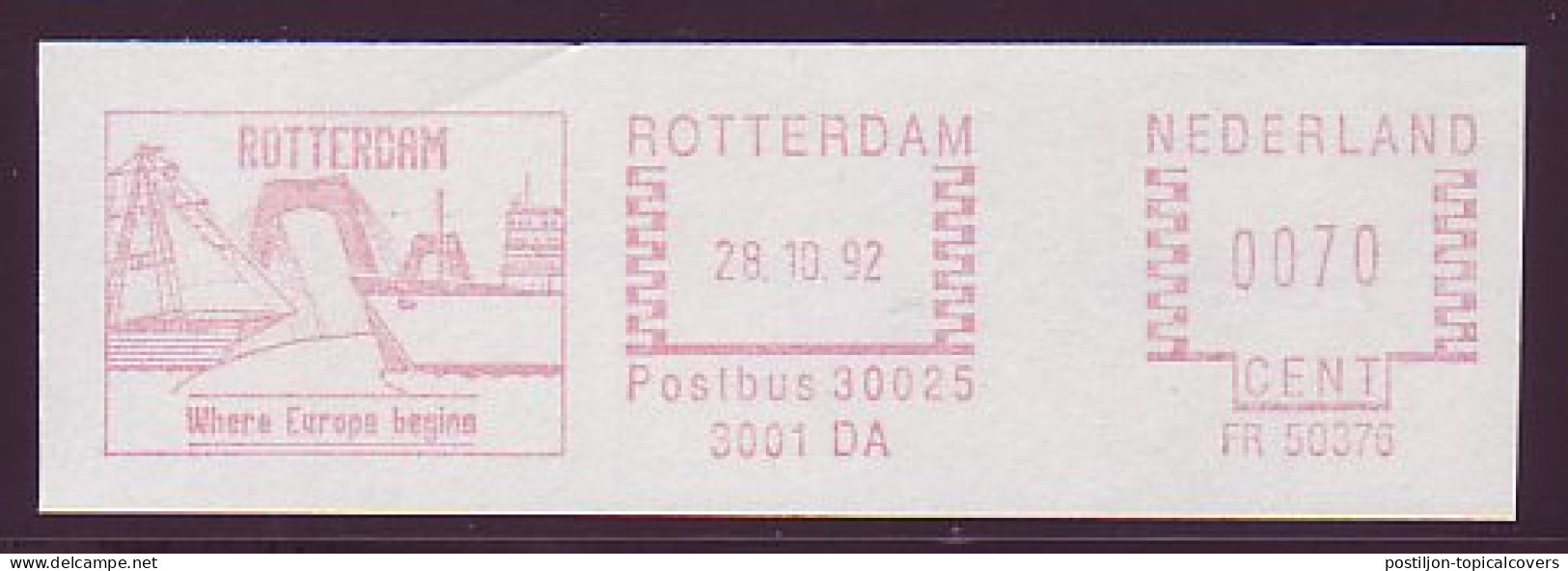 Meter Cut Netherlands 1992 Bridge - Rotterdam - Europe - Brücken