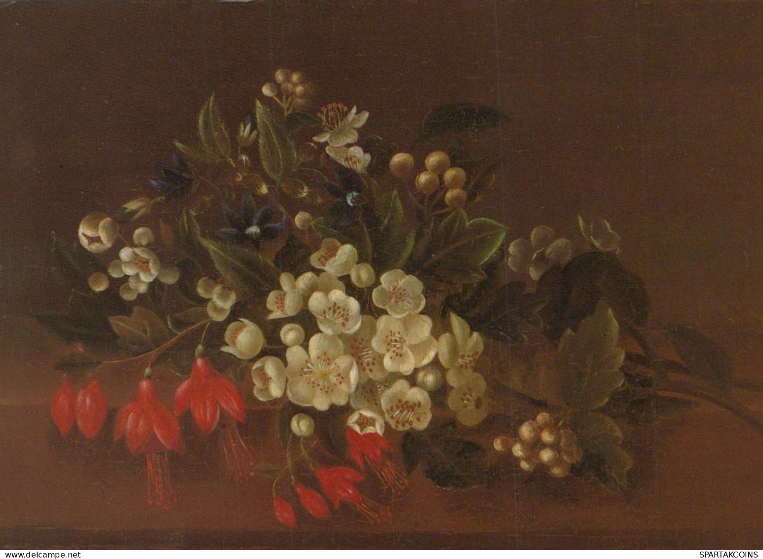 FLOWERS Vintage Ansichtskarte Postkarte CPSM #PAR215.DE - Flowers