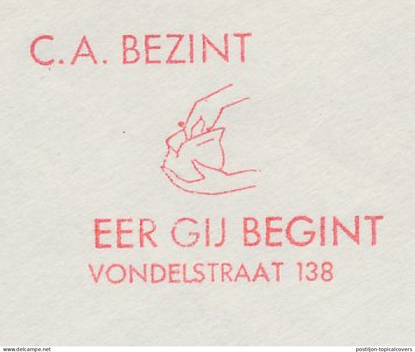 Meter Cover Netherlands 1963 Wallet - Reflect Before You Begin - Unclassified