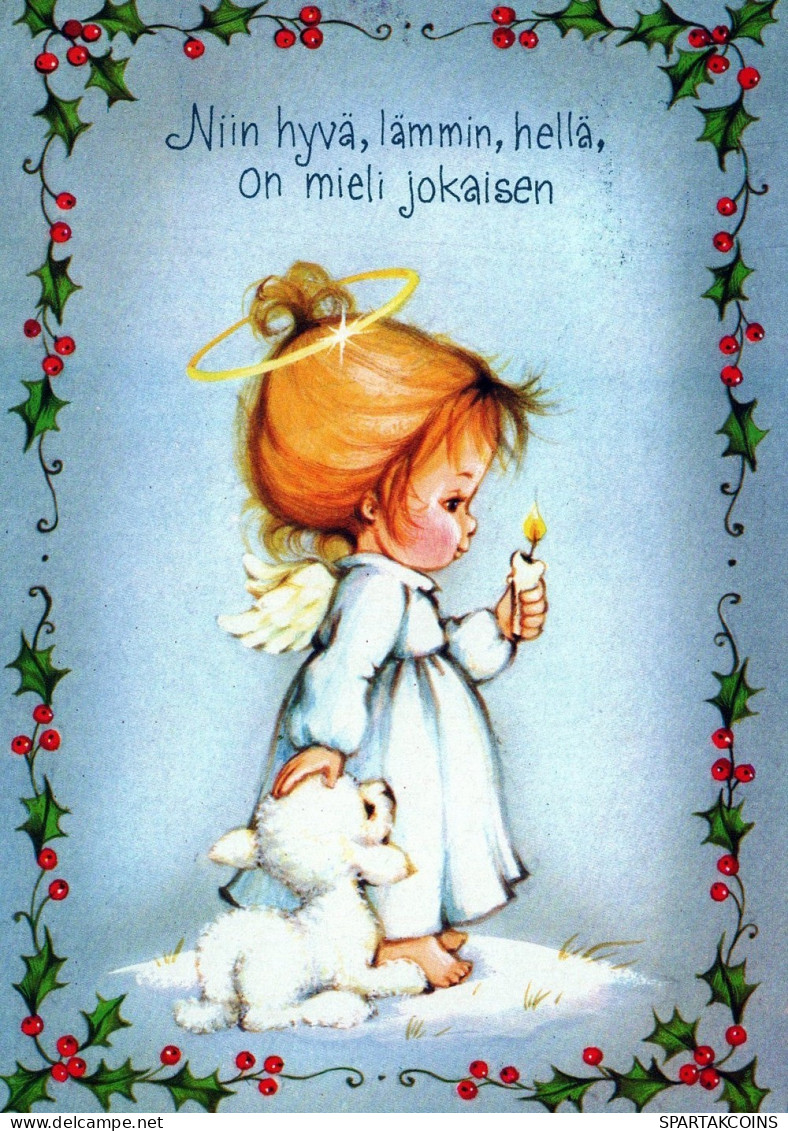 ENGEL WEIHNACHTSFERIEN Feiern & Feste Vintage Ansichtskarte Postkarte CPSM #PAH597.DE - Anges