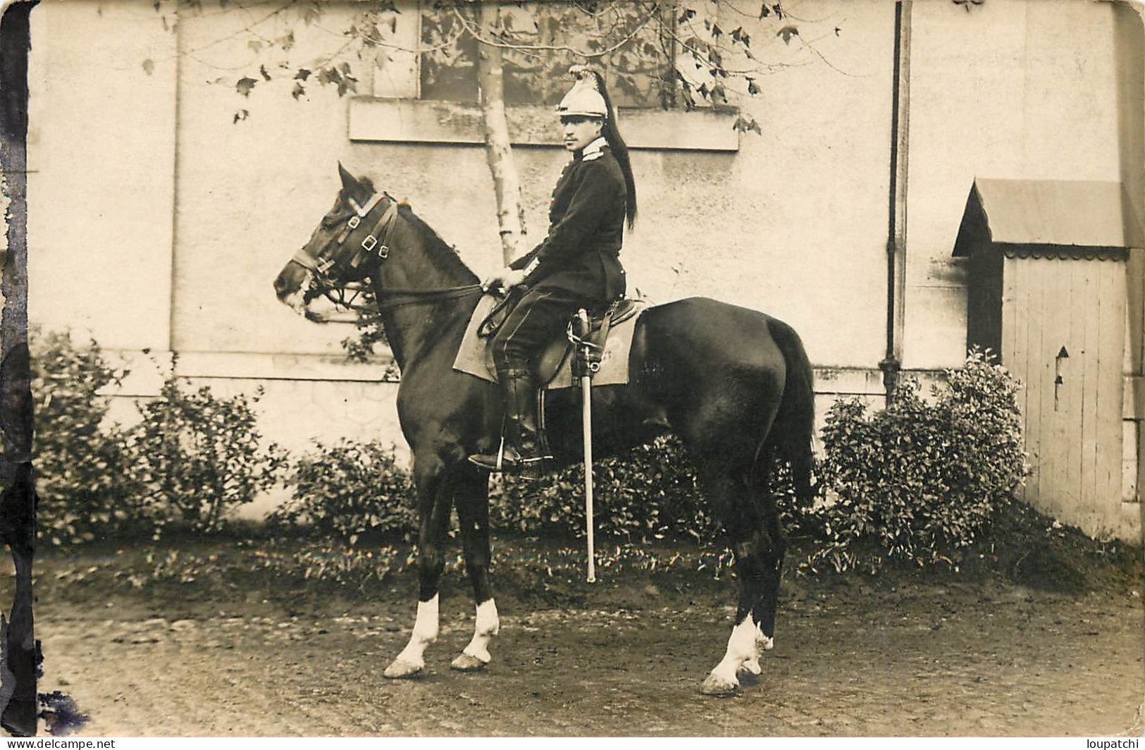 CARTE PHOTO  MILITAIRE A CHEVAL - Autres & Non Classés