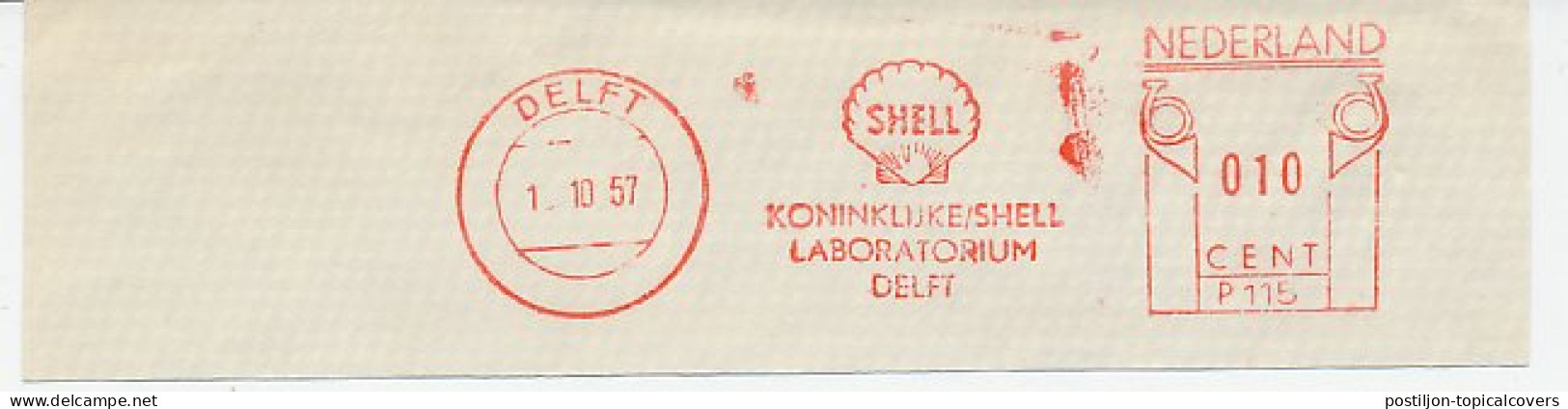 Meter Cut Netherlands 1957 Shell - Oil - Other & Unclassified