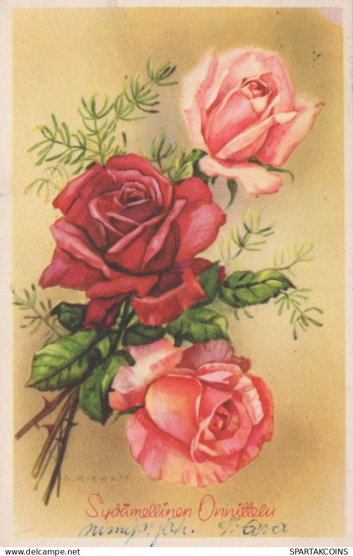 FLORES Vintage Tarjeta Postal CPA #PKE637.ES - Flowers
