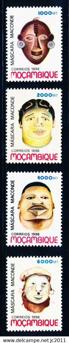 Mozambique - 1996 - Makonde Masks - MNH - Mozambique