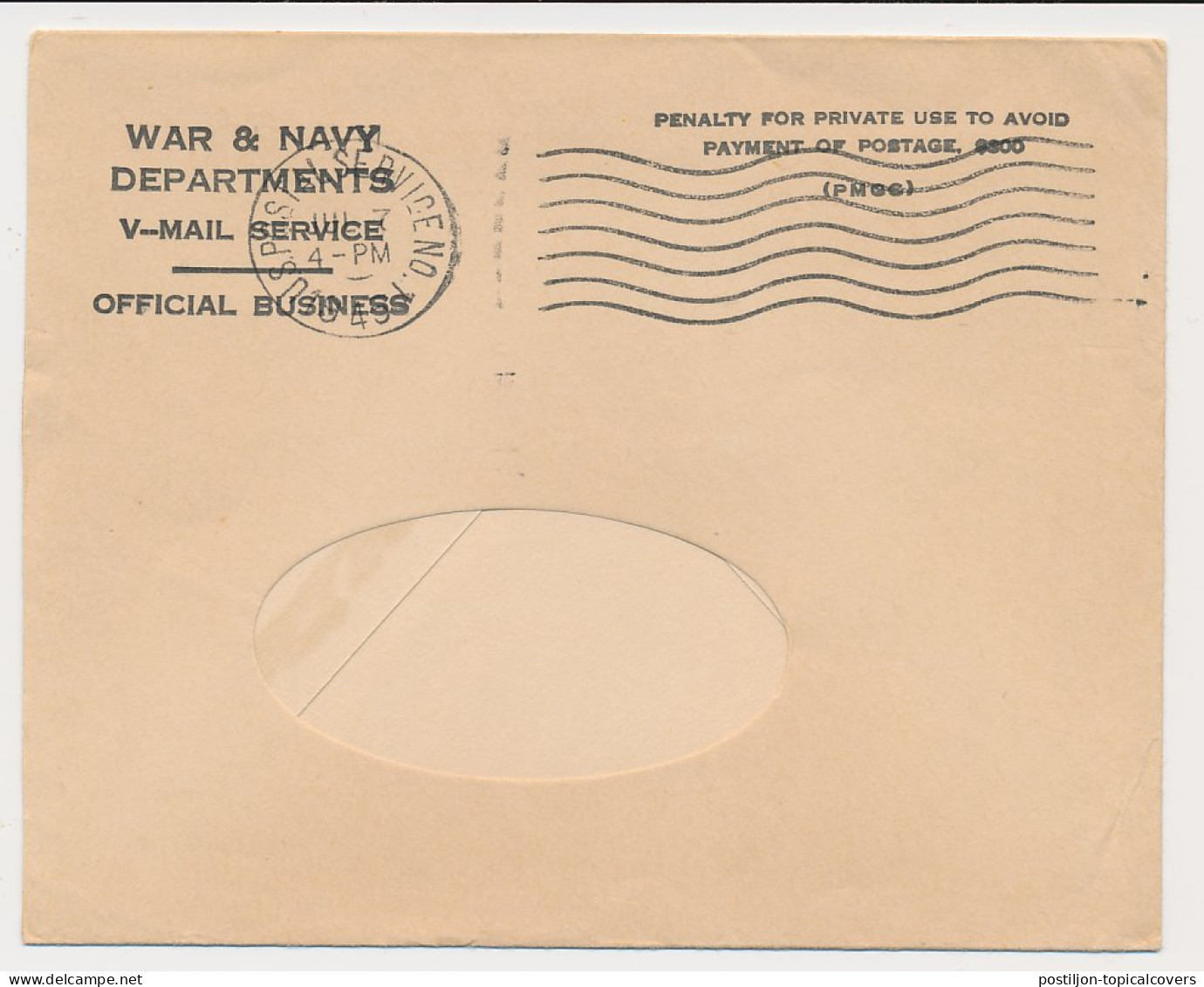V-Mail To USA 1945 ( With Envelope ) No Letter - No Mail - Did You Break Your Arm Again ? - 1. Weltkrieg