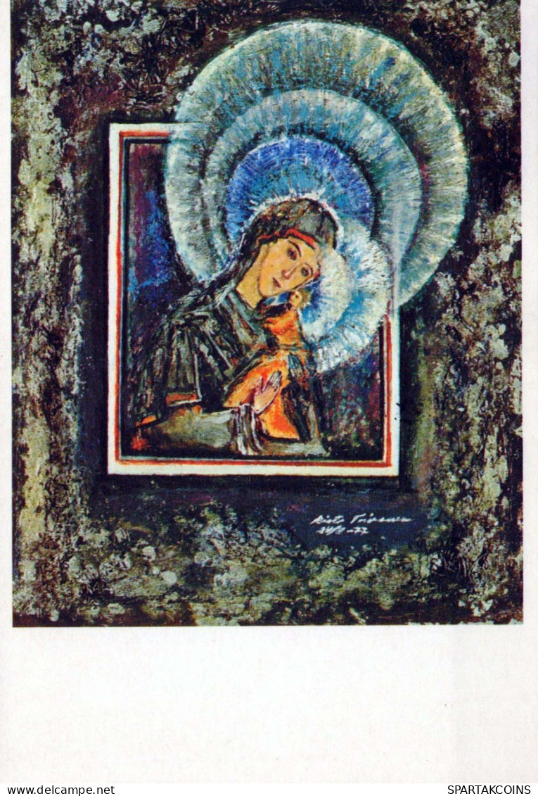 Virgen María Virgen Niño JESÚS Religión Vintage Tarjeta Postal CPSM #PBQ144.ES - Vierge Marie & Madones