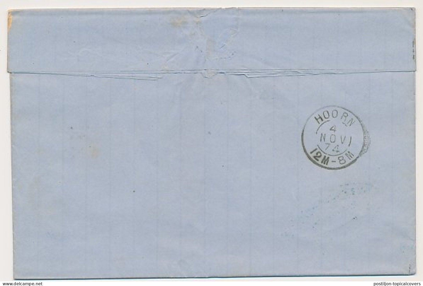 Trein Haltestempel Delft 1874 - Covers & Documents