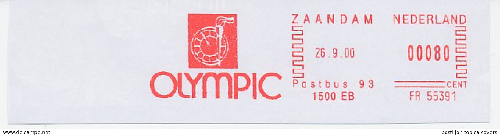 Meter Cut Netherlands 2000 Olympic - Watch - Torch - Horlogerie