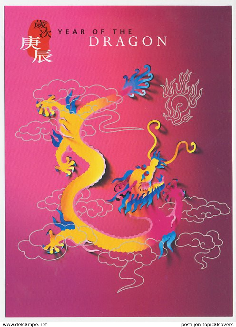 Postal Stationery China 2000 Year Of The Dragon - Mythologie