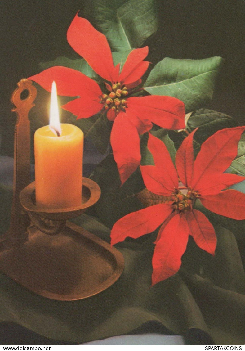 Feliz Año Navidad VELA Vintage Tarjeta Postal CPSM #PBA192.ES - Neujahr