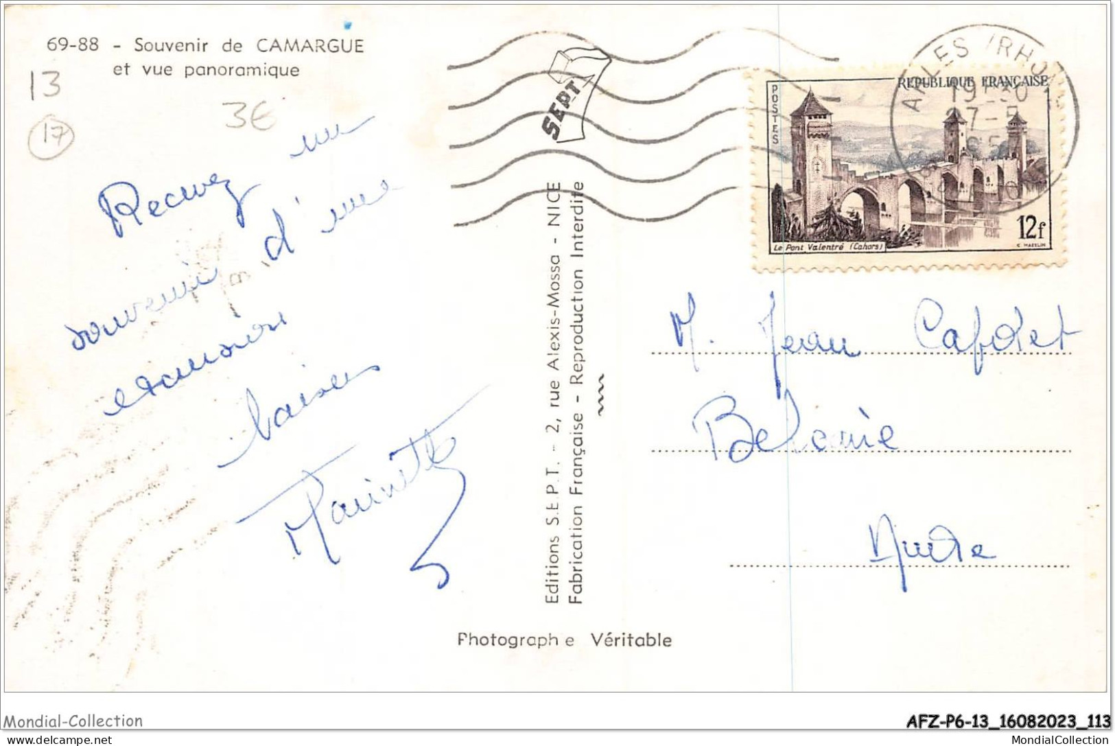 AFZP6-13-0488 - Souvenir De CAMARGUE Et Vue Panoramique - Arles