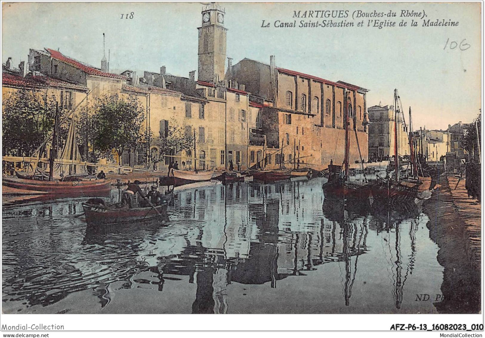 AFZP6-13-0437 - MARTIGUES - Le Canal Saint-sébastien Et L'église De La Madeleine - Martigues