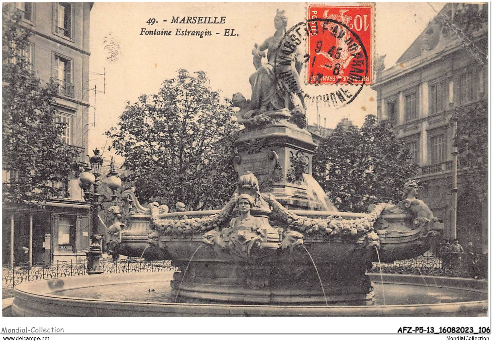 AFZP5-13-0400 - MARSEILLE - Fontaine Estrangin  - Monuments