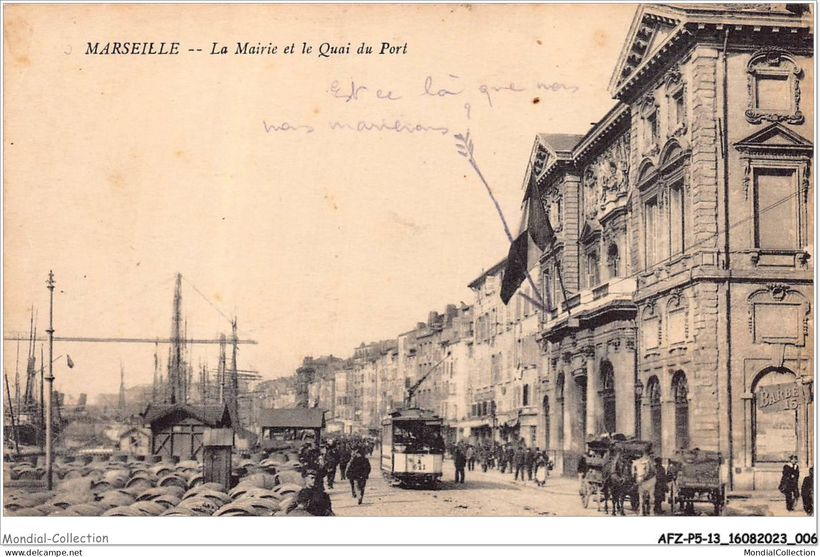 AFZP5-13-0350 - MARSEILLE - La Mairie Et Le Quai Du Port - Old Port, Saint Victor, Le Panier