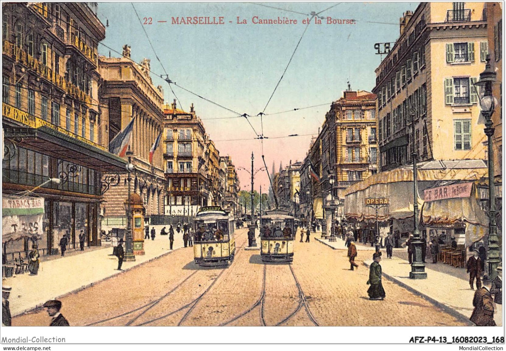 AFZP4-13-0338 - MARSEILLE - La Cannebière Et La Bourse - Canebière, Centro