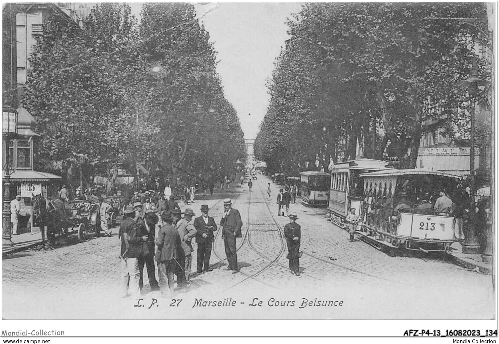 AFZP4-13-0321 - MARSEILLE - Le Cours Belsunce - Canebière, Centro