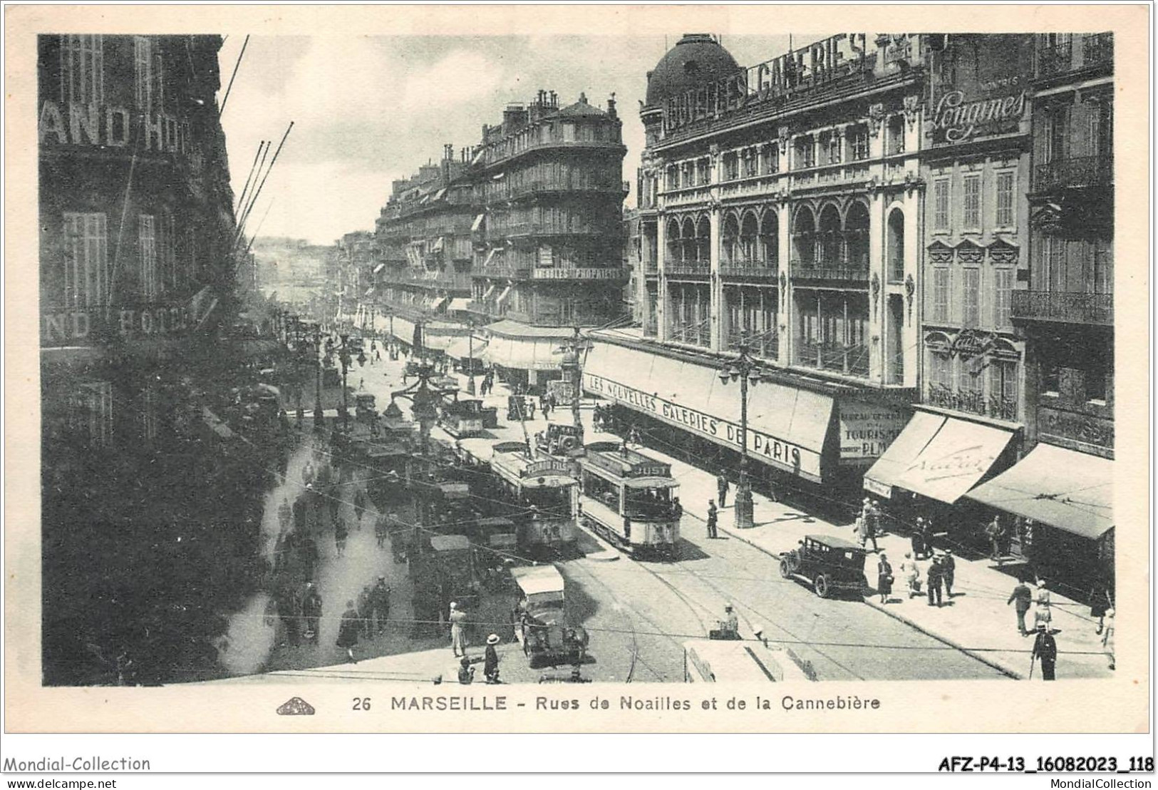 AFZP4-13-0313 - MARSEILLE - Rues De Noailles Et De La Cannebière - The Canebière, City Centre