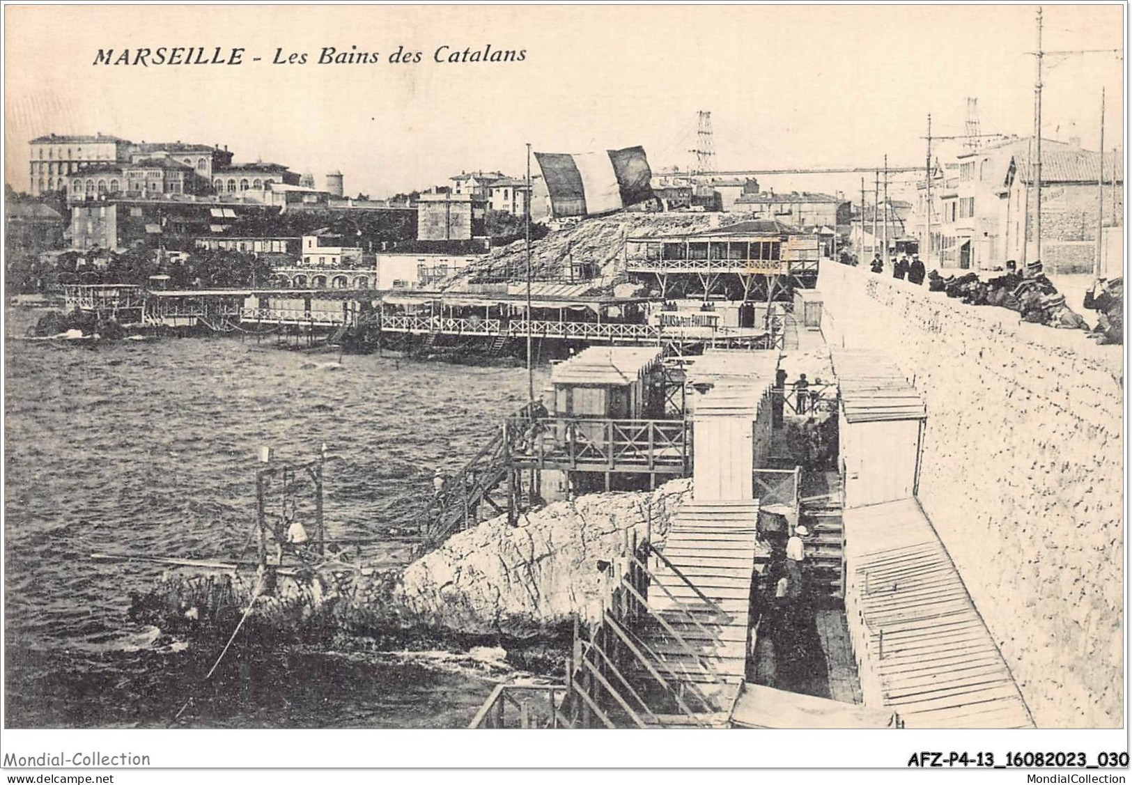 AFZP4-13-0269 - MARSEILLE - Les Bains Des Catalans - Joliette, Port Area