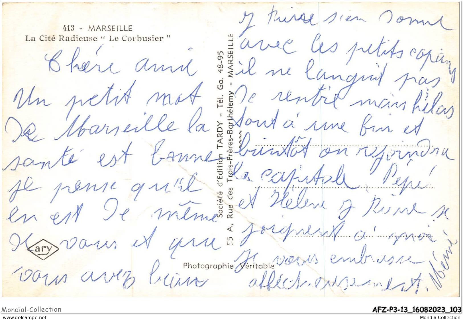 AFZP3-13-0225 - MARSEILLE - La Cité Radieuse - Le Corbusier - Monumenti