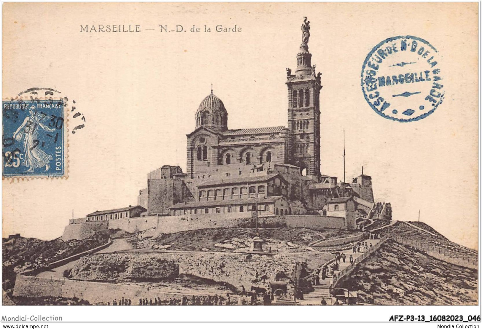 AFZP3-13-0197 - MARSEILLE - Notre-dame De La Garde  - Notre-Dame De La Garde, Funicular Y Virgen