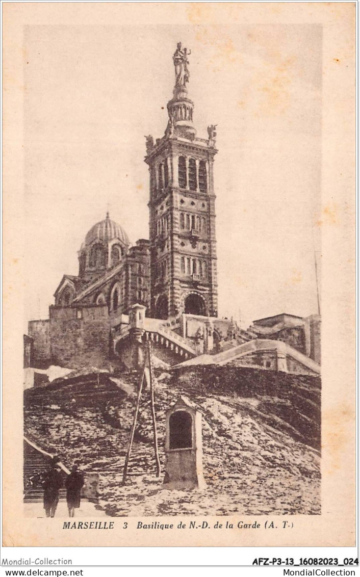 AFZP3-13-0186 - MARSEILLE - Basilique De Notre-dame De La Garde - Notre-Dame De La Garde, Funicular Y Virgen