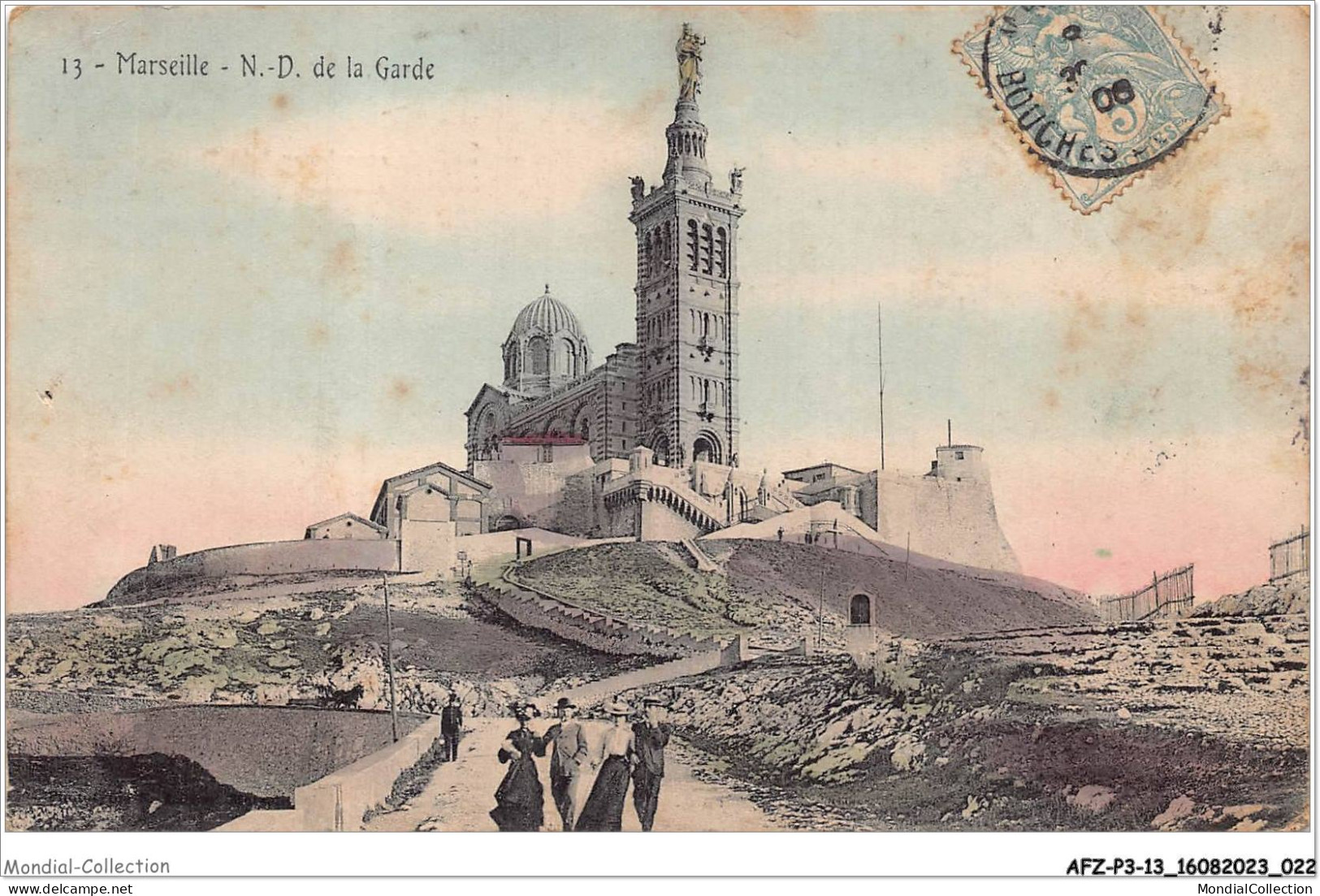 AFZP3-13-0185 - MARSEILLE - Notre-dame De La Garde - Notre-Dame De La Garde, Funicular Y Virgen