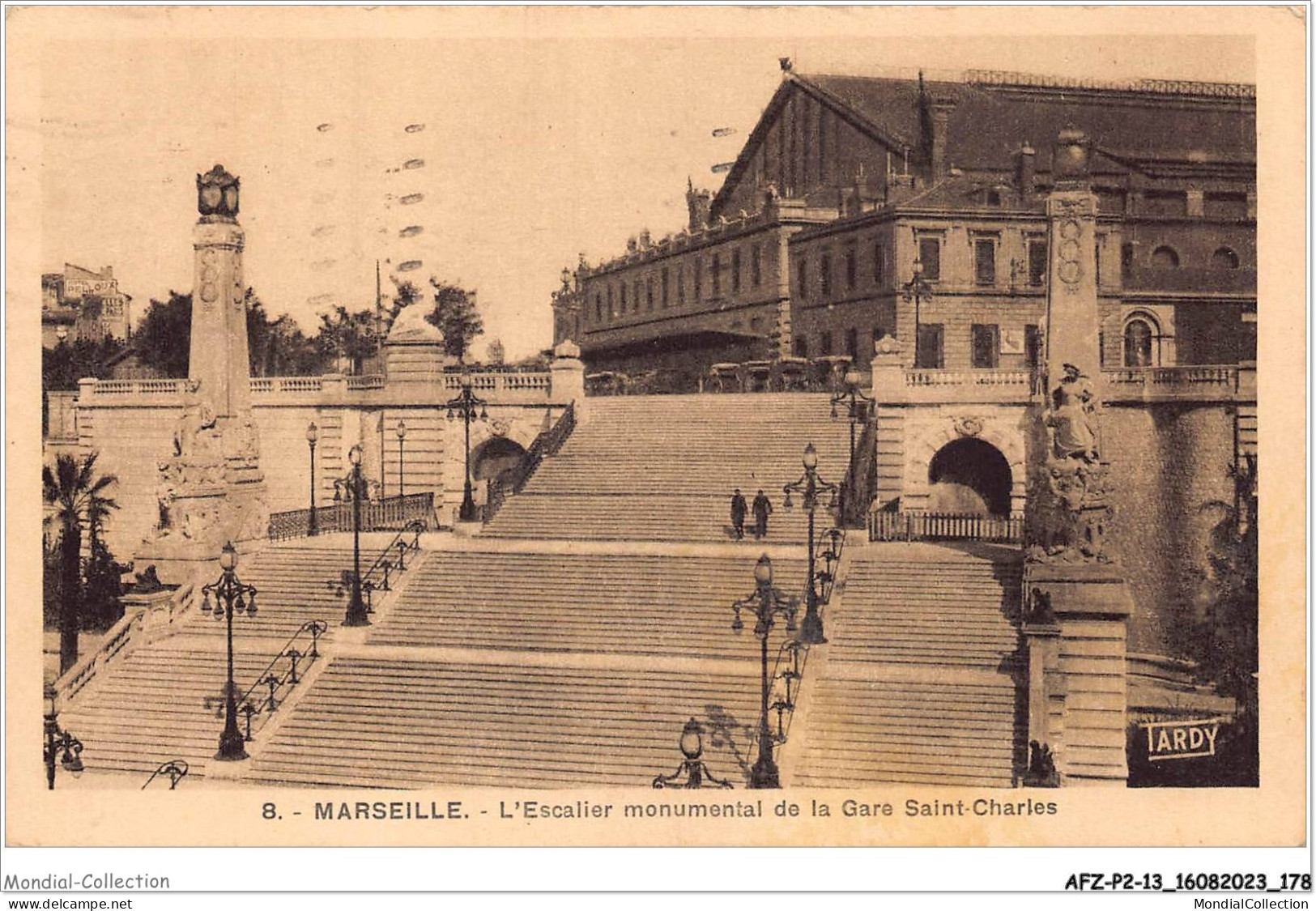 AFZP2-13-0173 - MARSEILLE - L'escalier Monumental De La Gare Saint-charles - Monuments