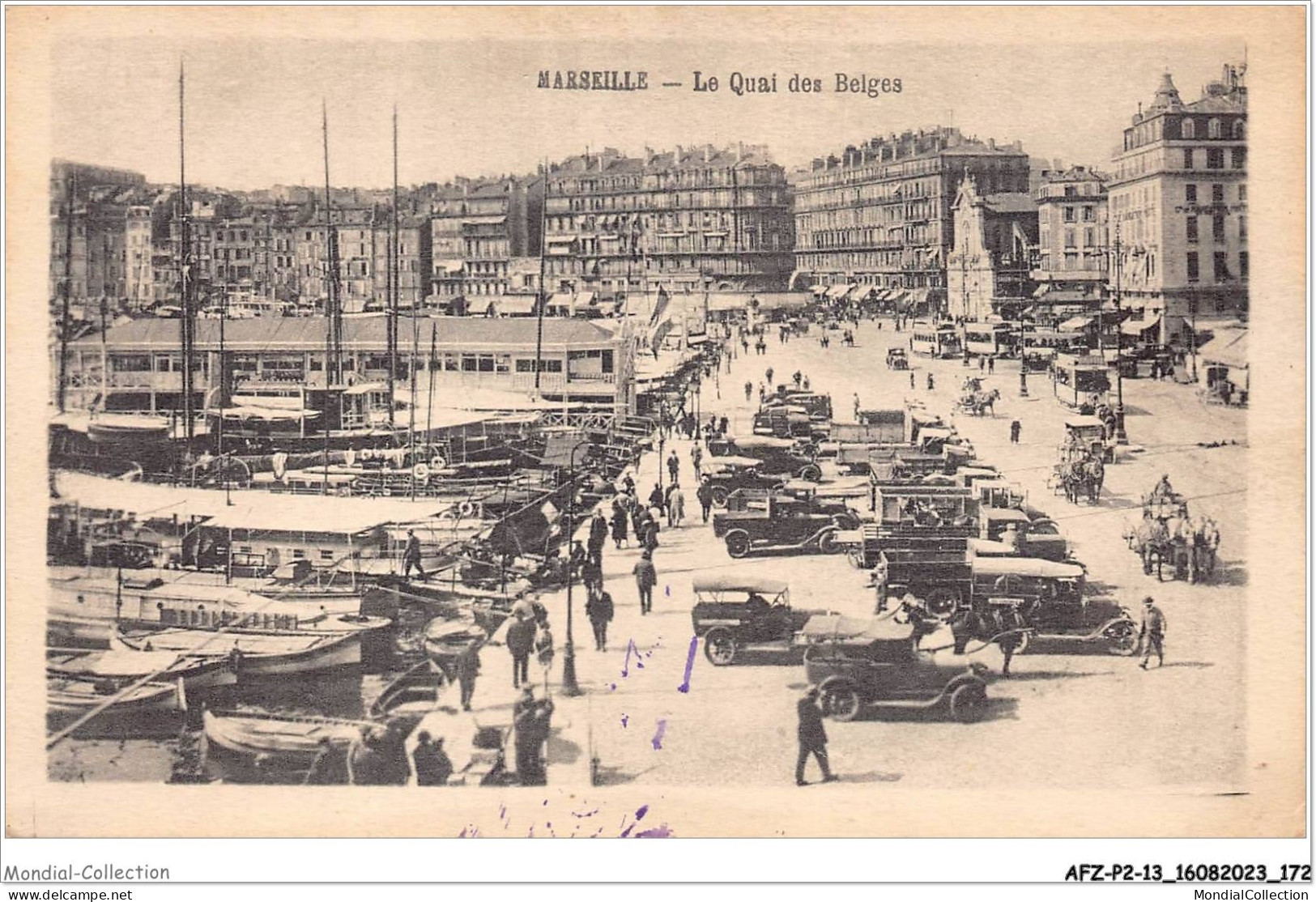 AFZP2-13-0170 - MARSEILLE - Le Quai Des Belges - Notre-Dame De La Garde, Ascenseur