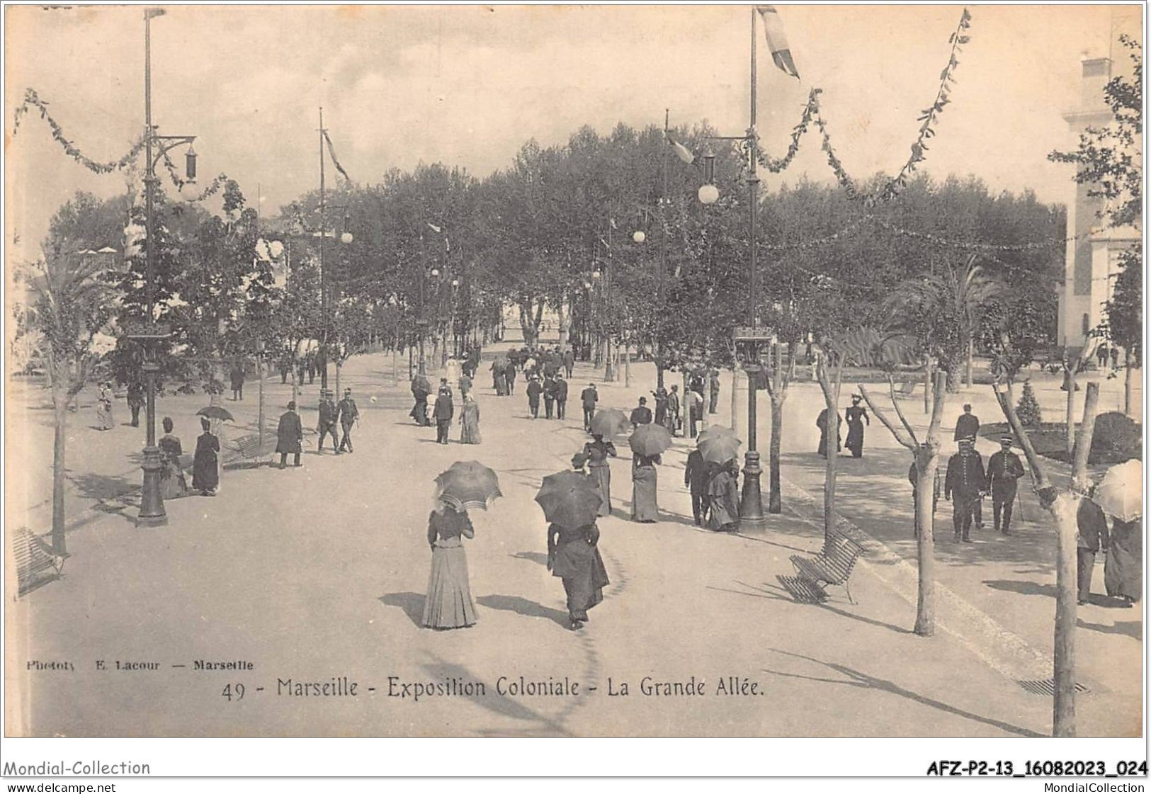 AFZP2-13-0096 - MARSEILLE - Exposition Coloniale - La Grande Allée - Expositions Coloniales 1906 - 1922