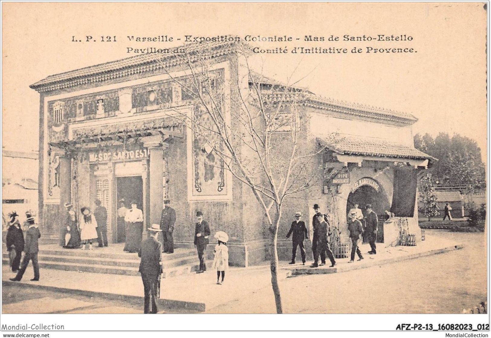 AFZP2-13-0090 - MARSEILLE - Exposition Coloniale - Mas De Santo-estello - Pavillon Du Comité D'initiative De Provence - Expositions Coloniales 1906 - 1922