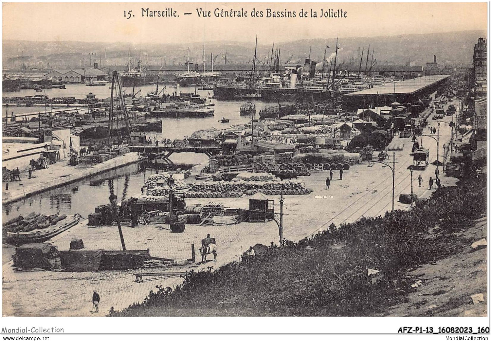 AFZP1-13-0081 - MARSEILLE - Vue Générale Des Bassins De La Joliette - Joliette, Hafenzone