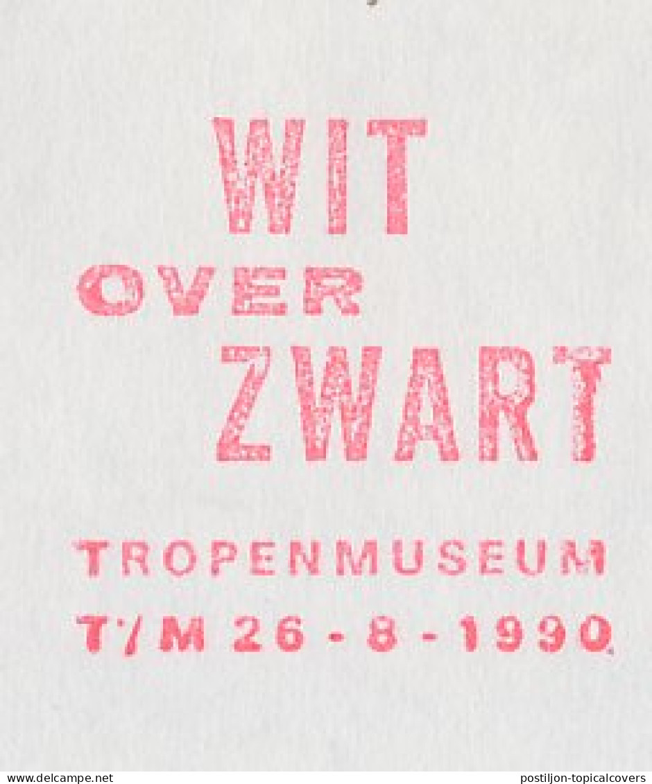 Meter Cover Netherlands 1990 White Over Black - Exhibition Tropical Museum - Non Classés
