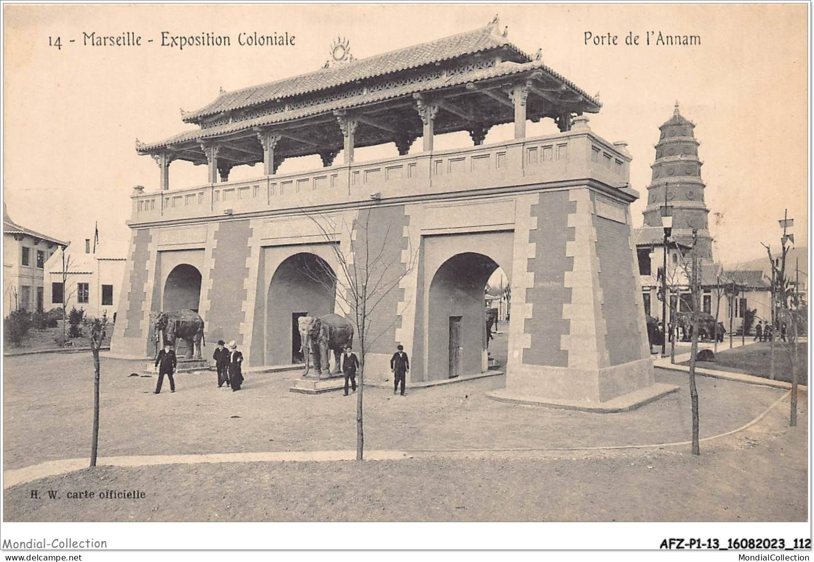 AFZP1-13-0057 - MARSEILLE - Exposition Coloniale - Porte De L'annam - Exposiciones Coloniales 1906 - 1922