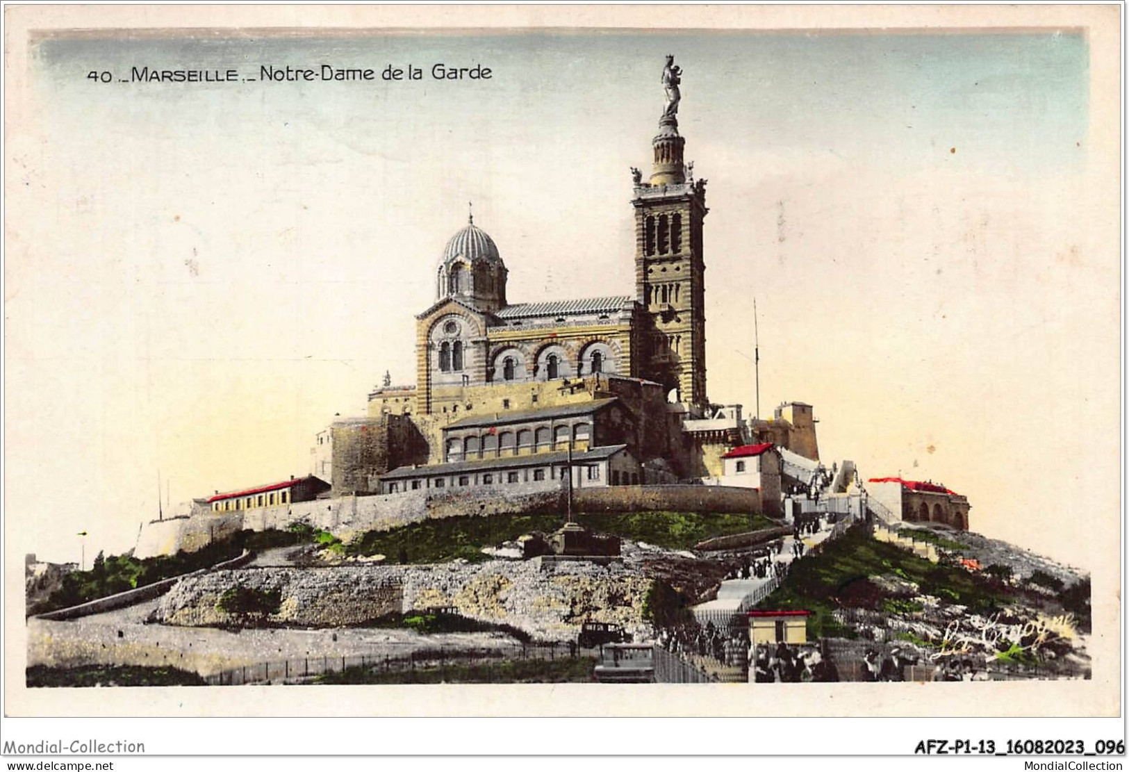 AFZP1-13-0049 - MARSEILLE - Notre-dame De La Garde - Notre-Dame De La Garde, Lift En De Heilige Maagd