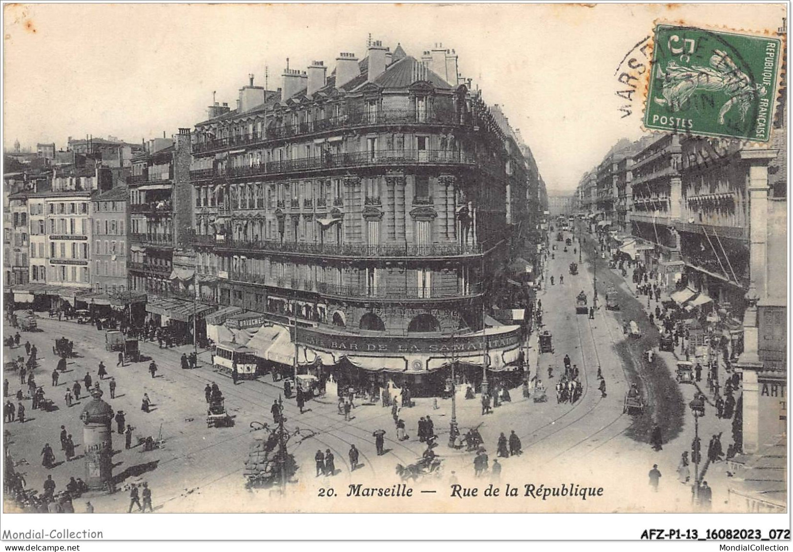 AFZP1-13-0037 - MARSEILLE - Rue De La République - Canebière, Centre Ville