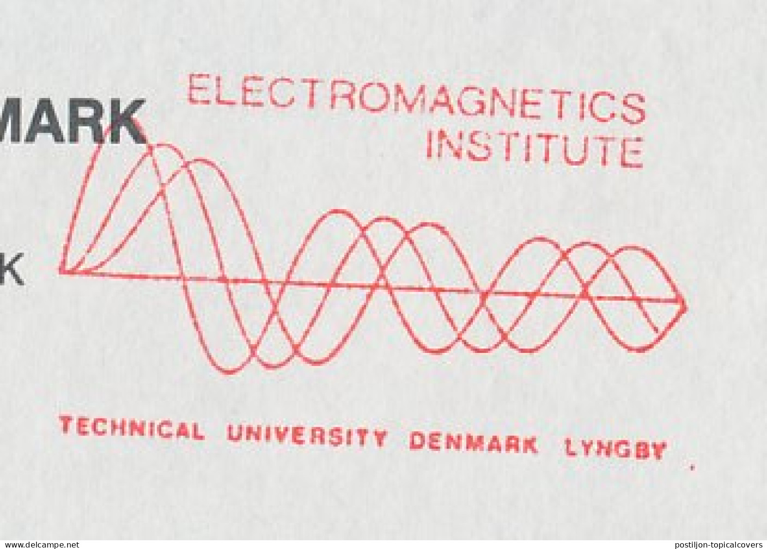 Meter Cover Denmark 1990 Electromagnetics Institute - University Denmark - Sonstige & Ohne Zuordnung