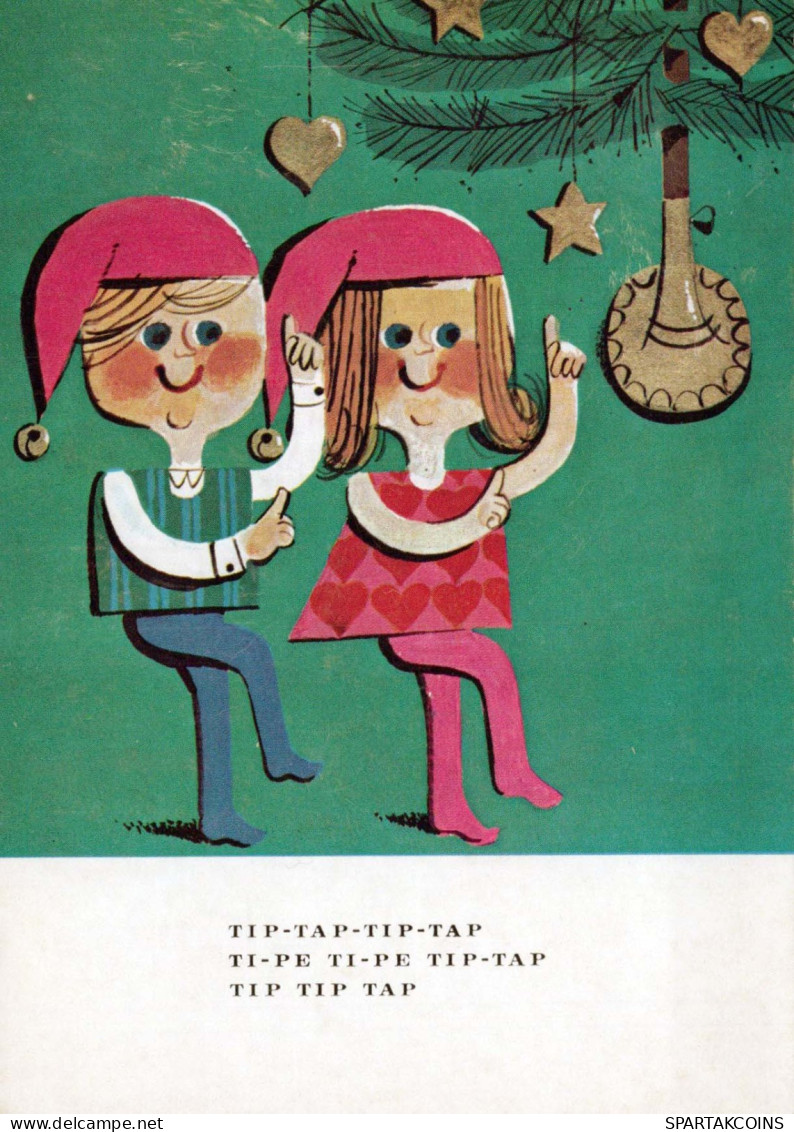 Buon Anno Natale BAMBINO Vintage Cartolina CPSM #PAY793.IT - Neujahr