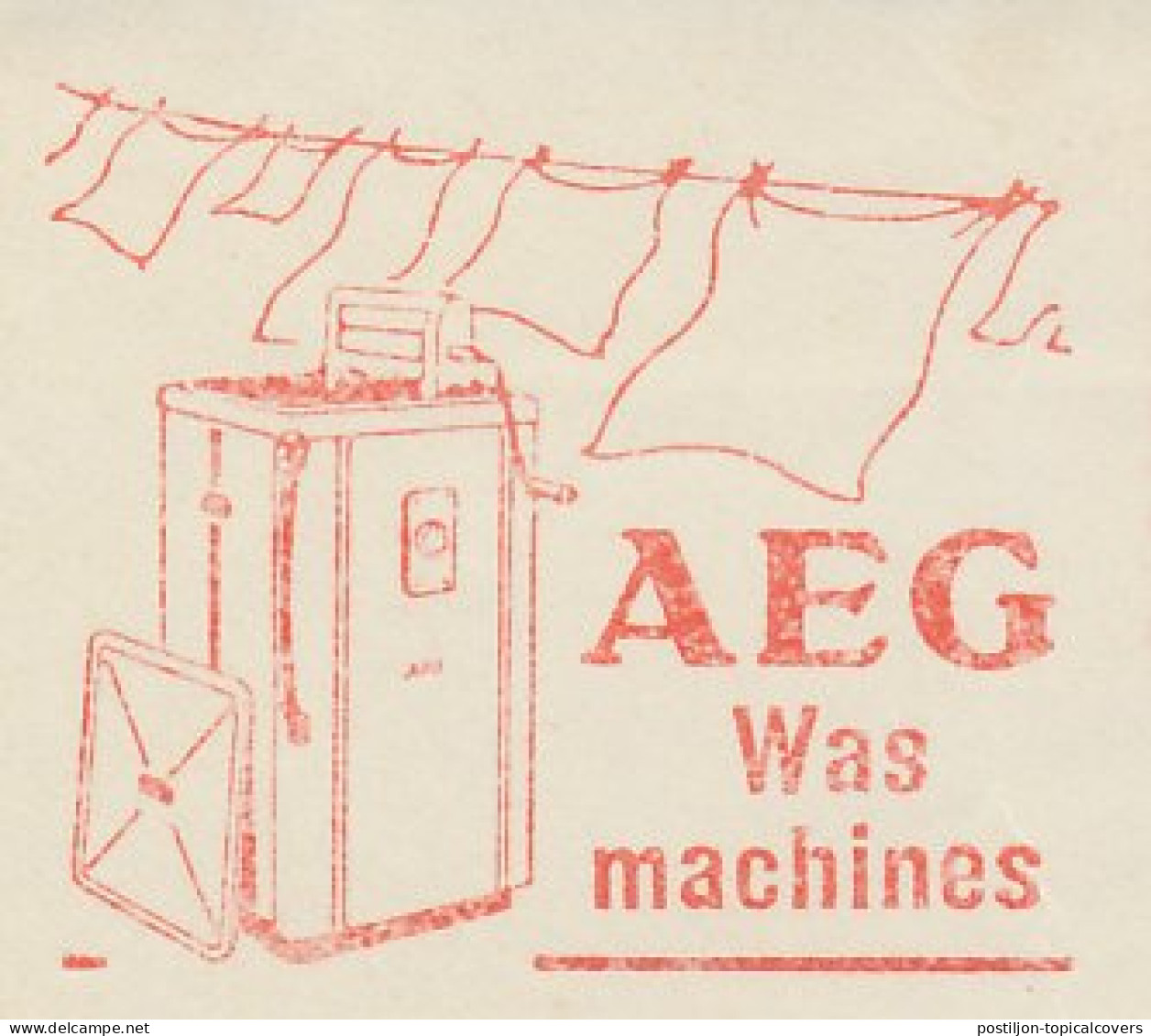 Meter Cut Netherlands 1960 Washing Machine - AEG - Non Classés